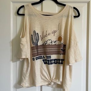 Wake up and smell the whiskey tee shirt